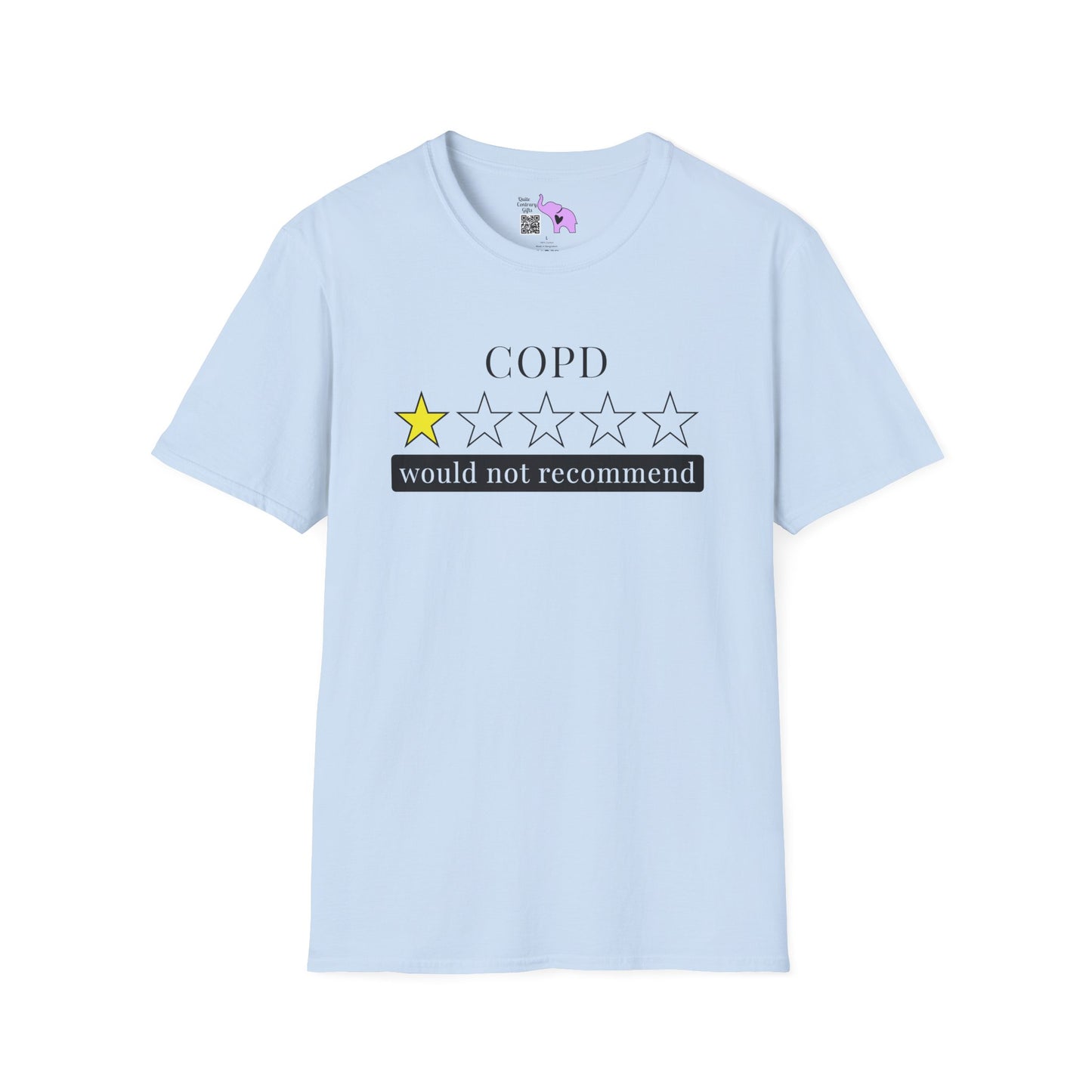 COPD 1 Star Would Not Recommend Adult T-shirt