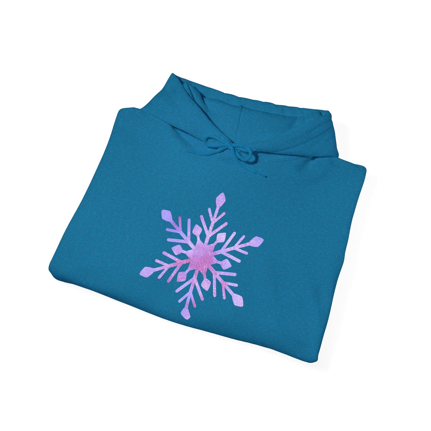 Large Snowflake Adult Heavy Blend™ Hooded Sweatshirt