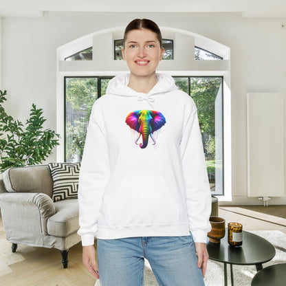 Colorful Elephant Heavy Blend™ Hooded Sweatshirt