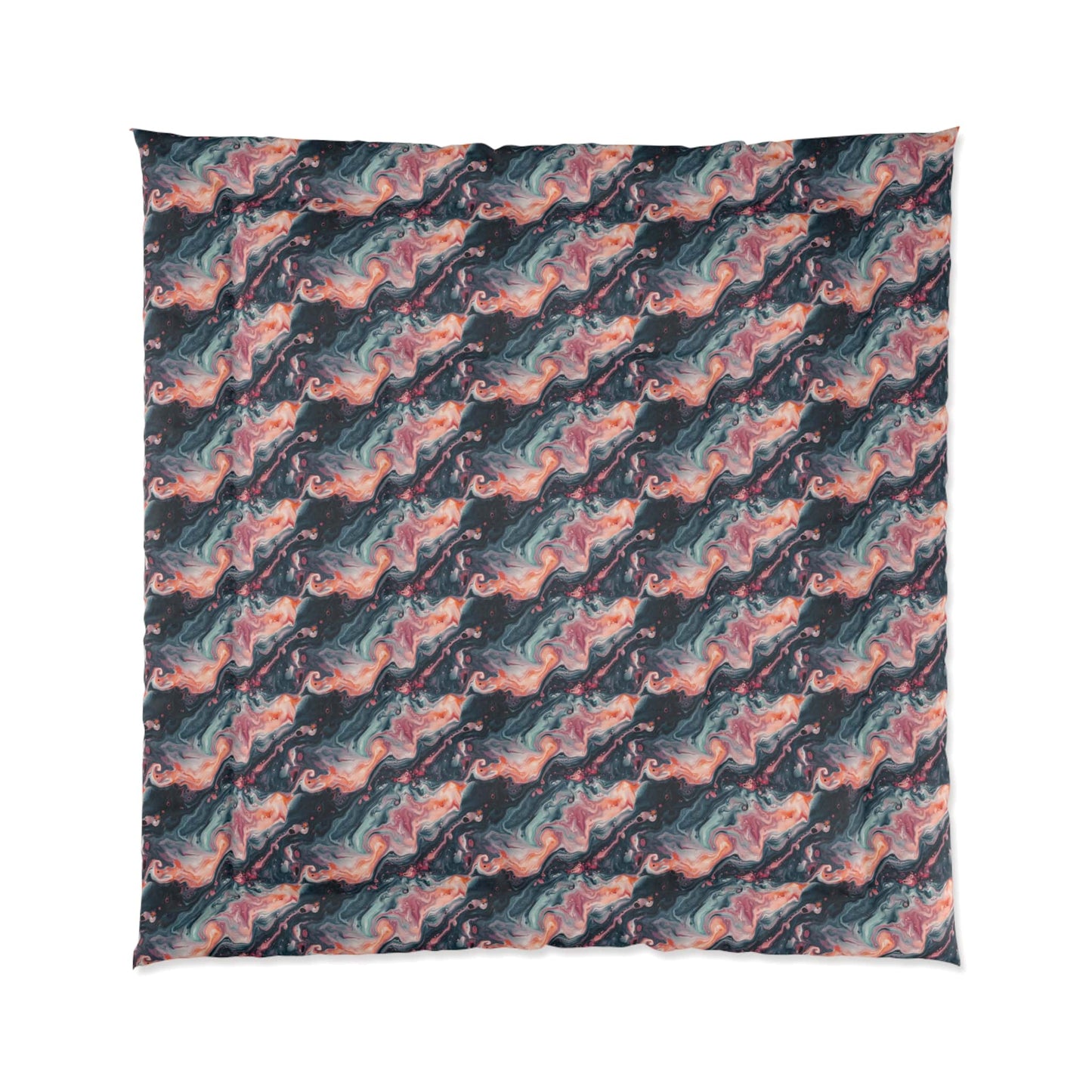 Pink Venom Marble Comforter