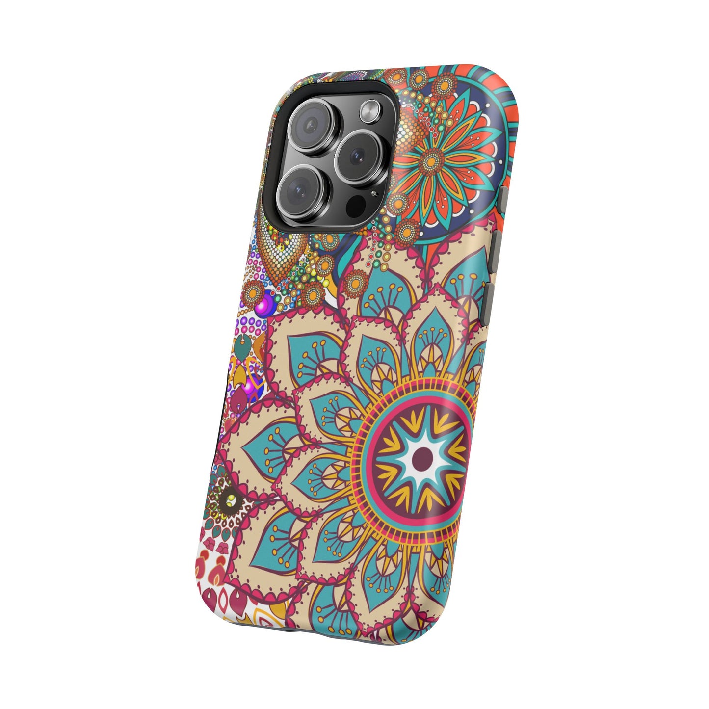 Colorful Mandala MagSafe® Compatible Tough Case for iPhone