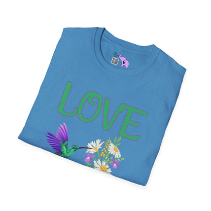 Love Yourself w/Hummingbird Adult T-shirt