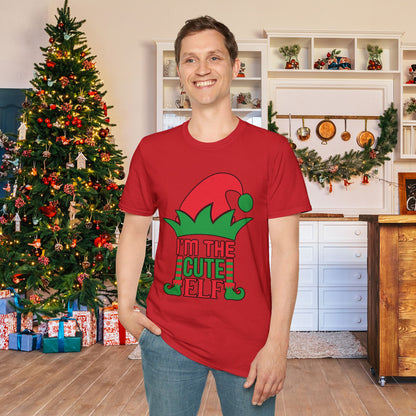 I'm The Cute Elf Adult T-shirt (Custom Name Available!)