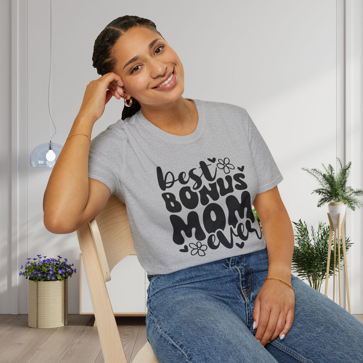 Best Bonus Mom Ever Adult T-shirt
