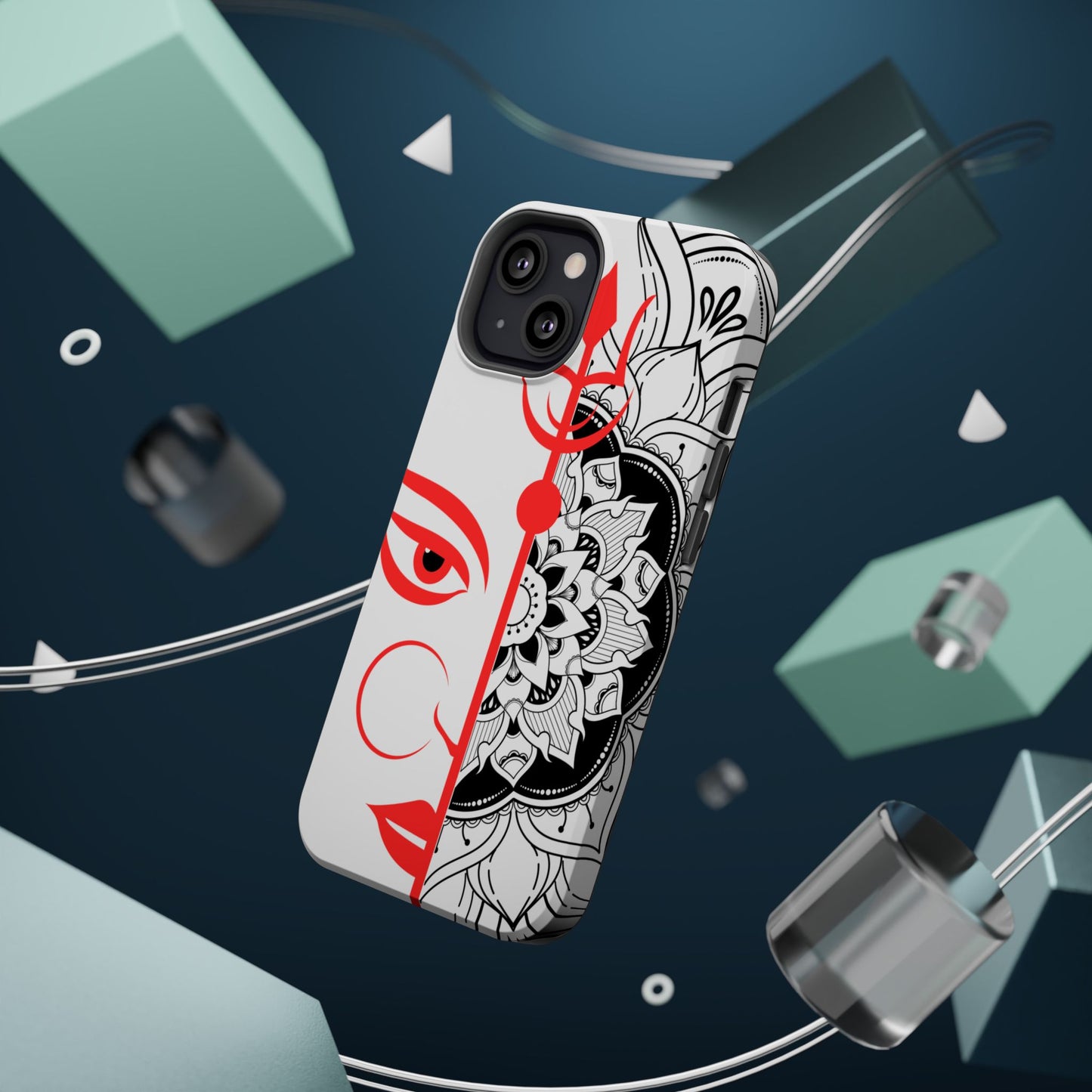 Goddess Durga Mata w/Manala MagSafe® Compatible Tough Case for iPhone