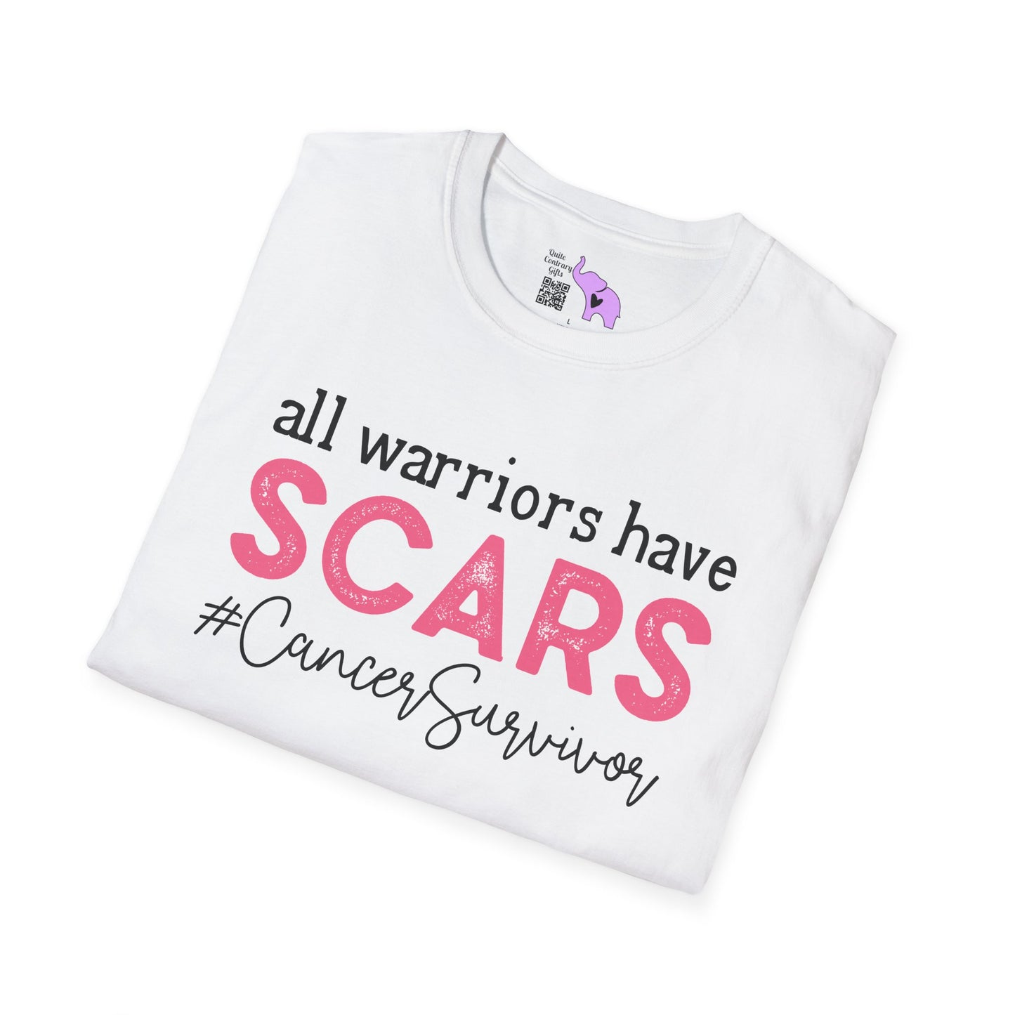 All Warriors Have Scars #CancerSurvivor Adult T-shirt
