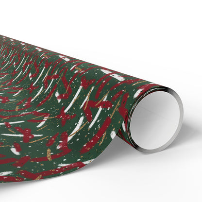Holiday Brushstrokes Wrapping Paper