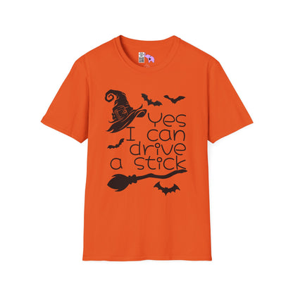 Yes I Can Drive A Stick Adult T-shirt