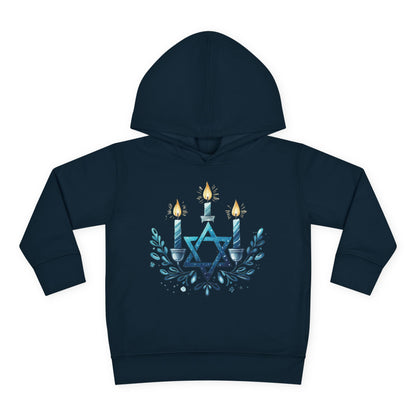 Star & Flame Hanukkah Toddler Hoodie