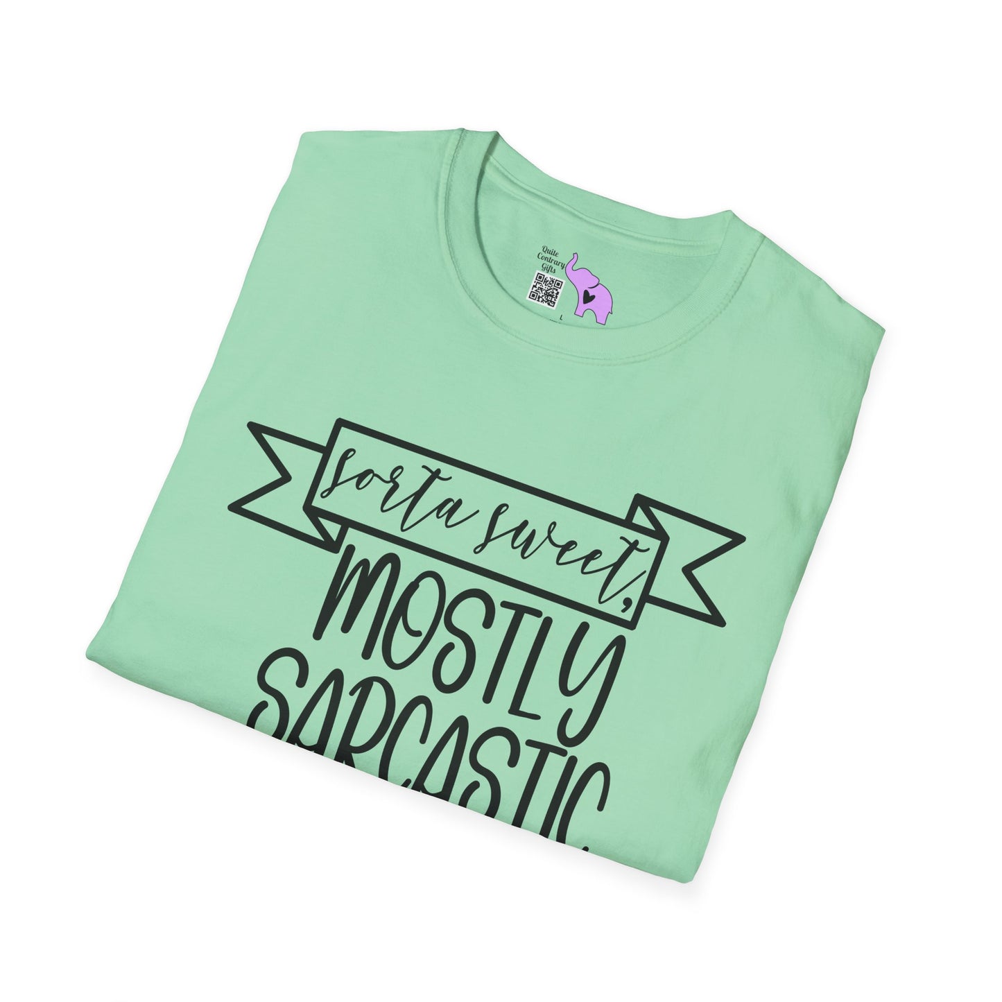 Sorta Sweet Mostly Sarcastic Adult T-shirt