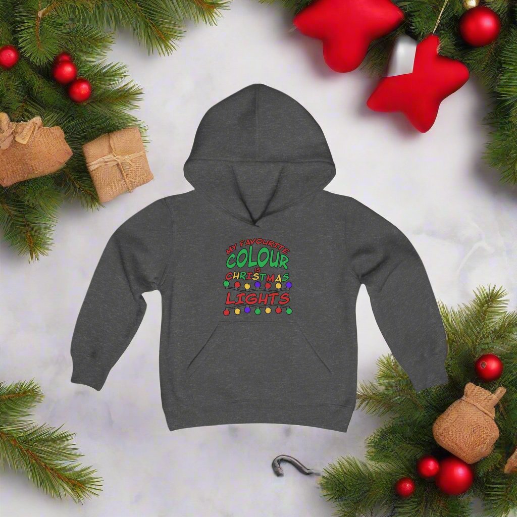 My Favourite Colour Is Christmas Lights Youth Hoodie