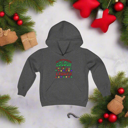 My Favourite Colour Is Christmas Lights Youth Hoodie