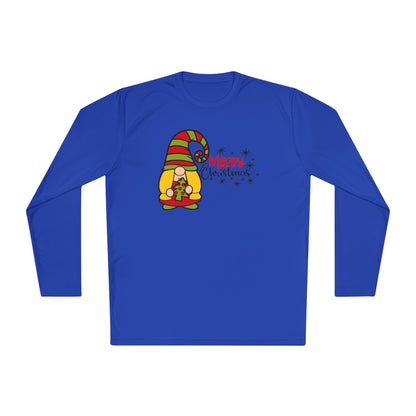 Merry Christmas Girl Gnome Adult Long Sleeve Tee