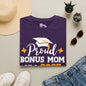 Proud Bonus Mom of a 2027 Graduate Adult T-shirt