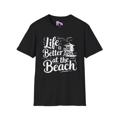 Life is Better At The Beach Adult T-shirt