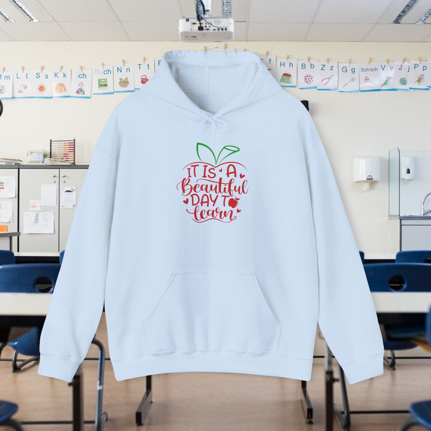 It's A Beautiful Day To Learn Heavy Blend™ Hooded Sweatshirt