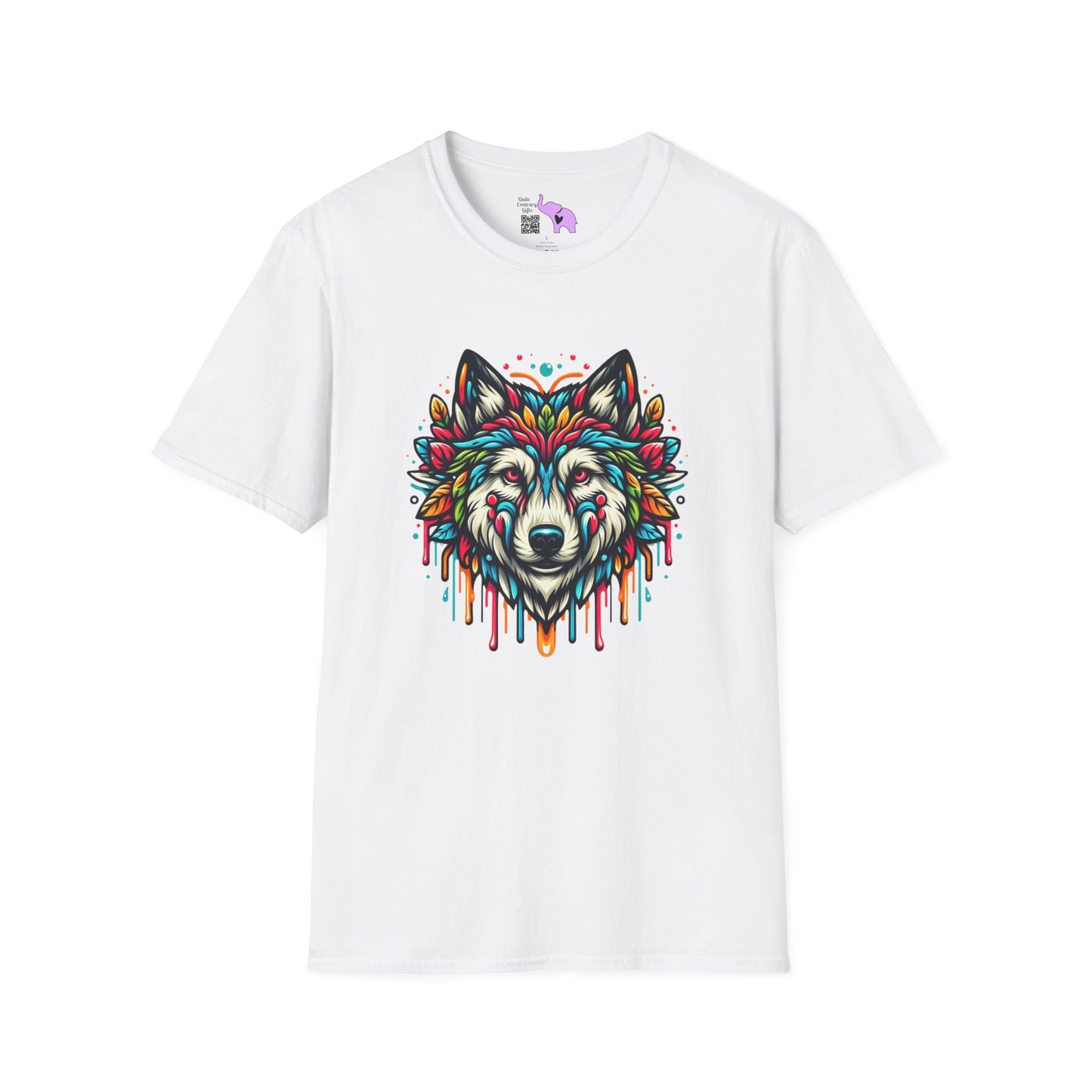 Colorful Wolf 2 Adult T-shirt