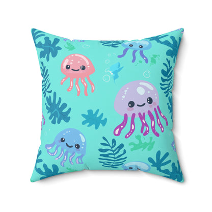 Jellyfish Daydreams Throw Pillow
