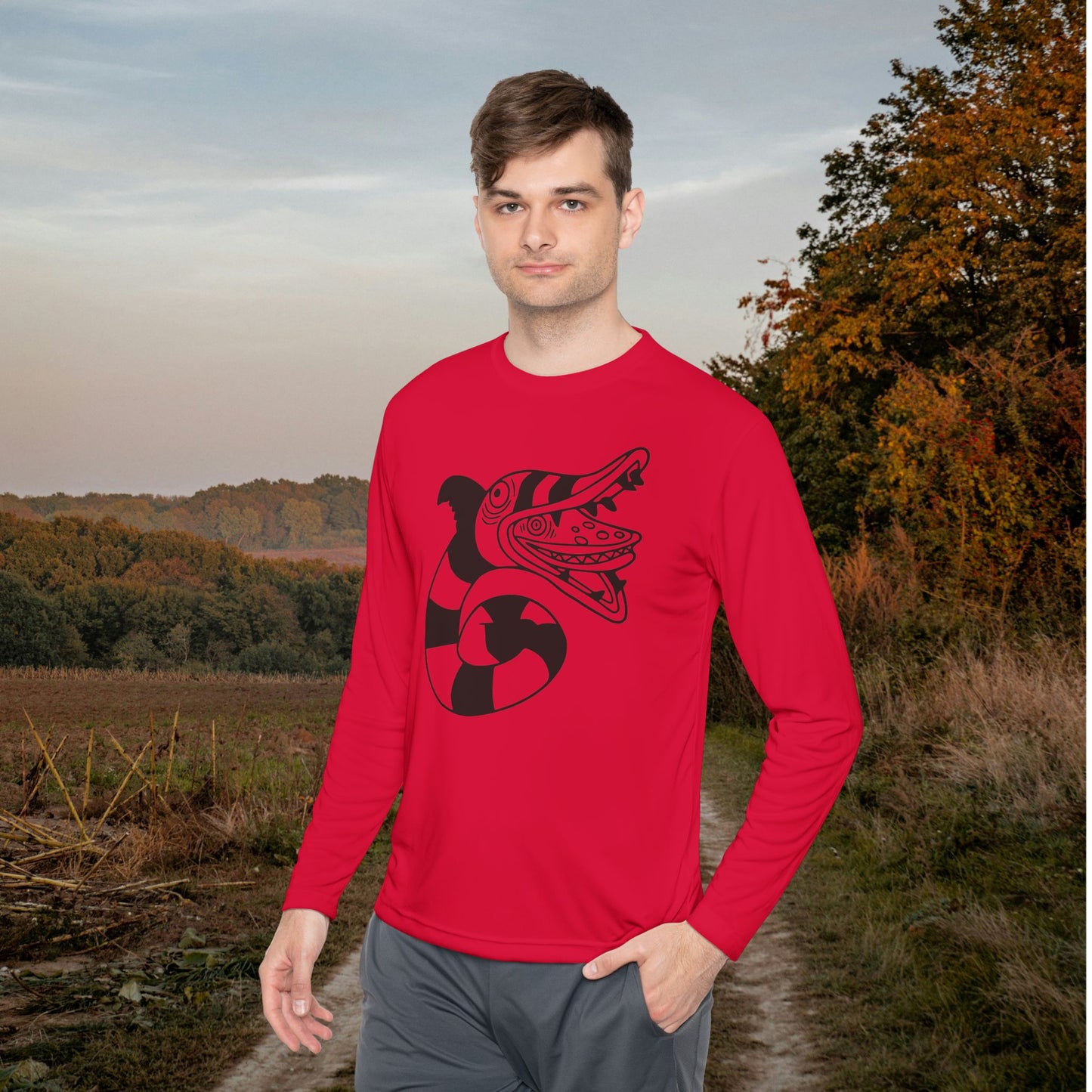 Beetlejuice Sandworm Adult Long Sleeve Tee