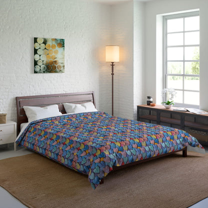 Color Pop Leather Hearts Comforter