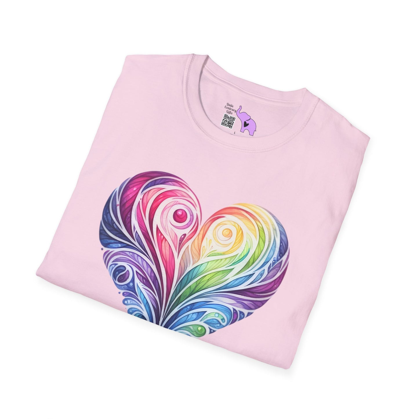 Colorwave Heart Adult T-shirt