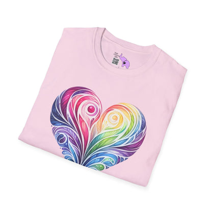 Colorwave Heart Adult T-shirt