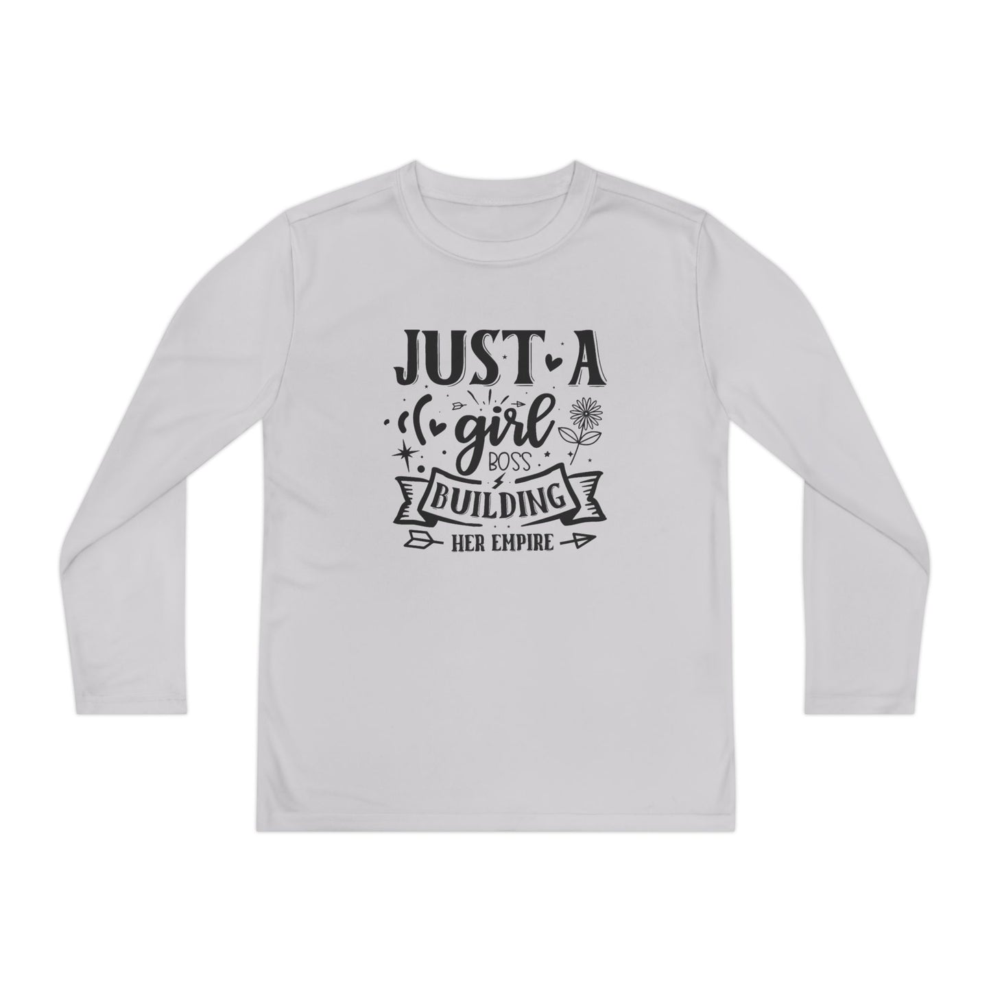 Just A Girl Boss Building Her Empire Youth Long Sleeve Tee