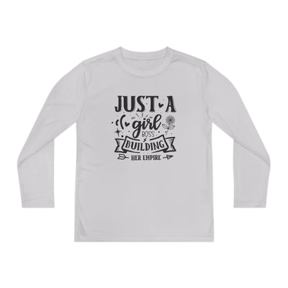 Just A Girl Boss Building Her Empire Youth Long Sleeve Tee