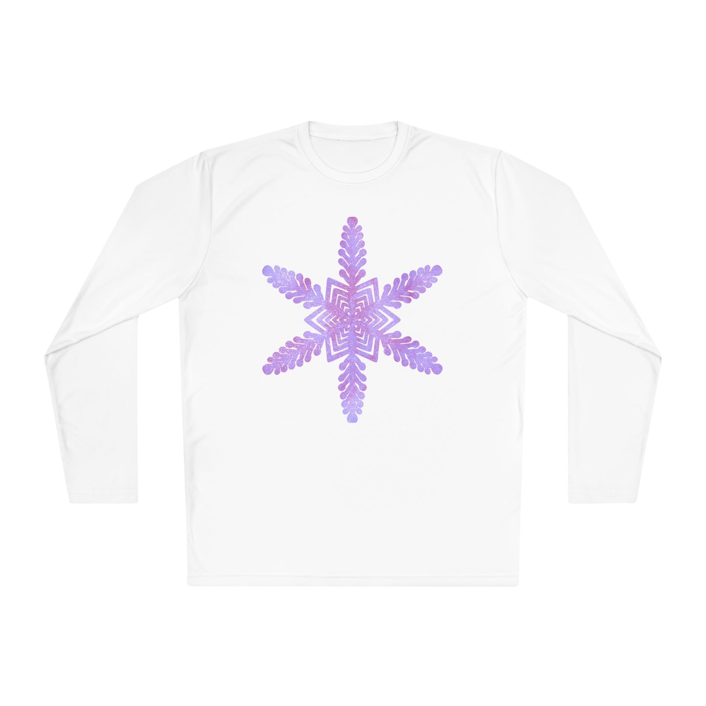 Large Snowflake 2 Adult Long Sleeve Tee