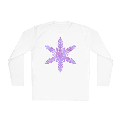 Large Snowflake 2 Adult Long Sleeve Tee