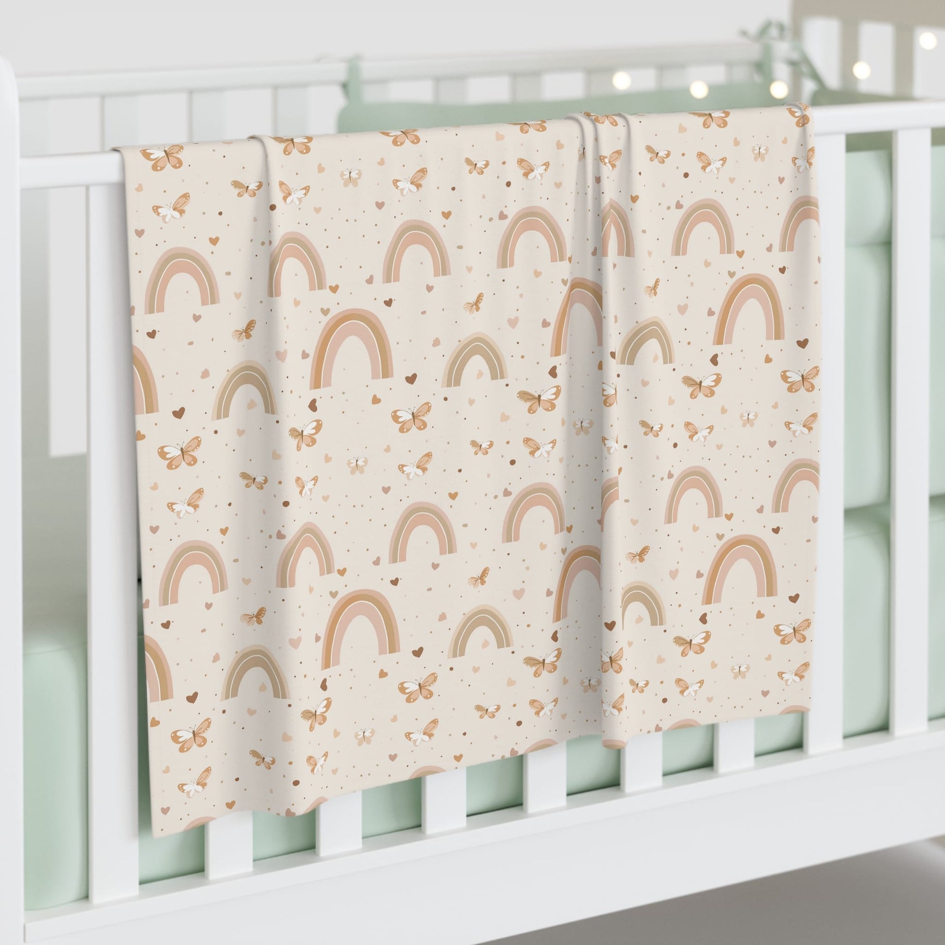 Rainbow Wings & Tiny Things Baby Swaddle Blanket