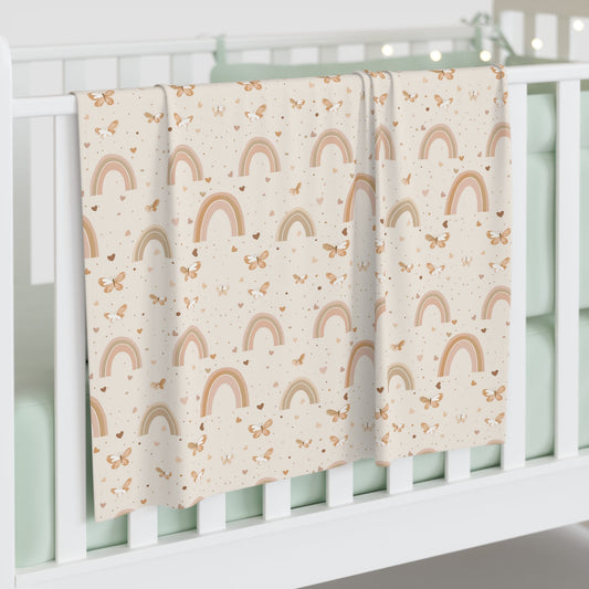 Rainbow Wings & Tiny Things Baby Swaddle Blanket