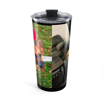 Personalized 2 Photo Portrait 20oz Stainless Steel Tumbler – Upload Your Own Pictures