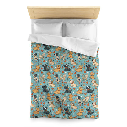 Paws & Whiskers Microfiber Duvet Cover