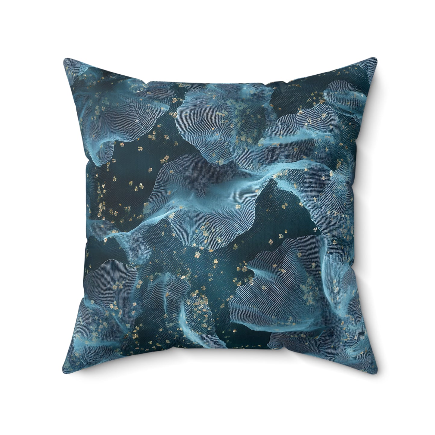 Midnight Sheer & Lace Throw Pillow