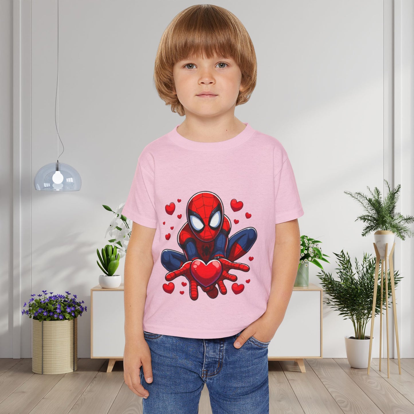 Valentines Spiderman Heavy Cotton™ Toddler T-shirt