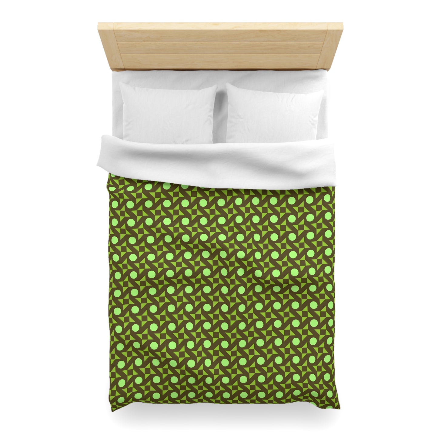 Pistachio Pinwheels Microfiber Duvet Cover