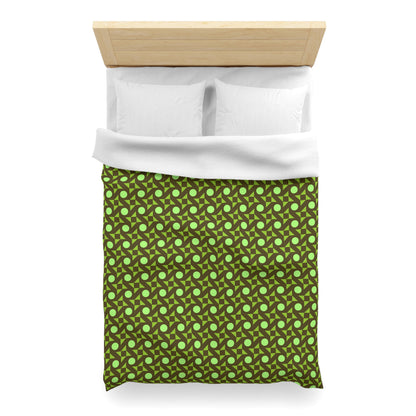 Pistachio Pinwheels Microfiber Duvet Cover