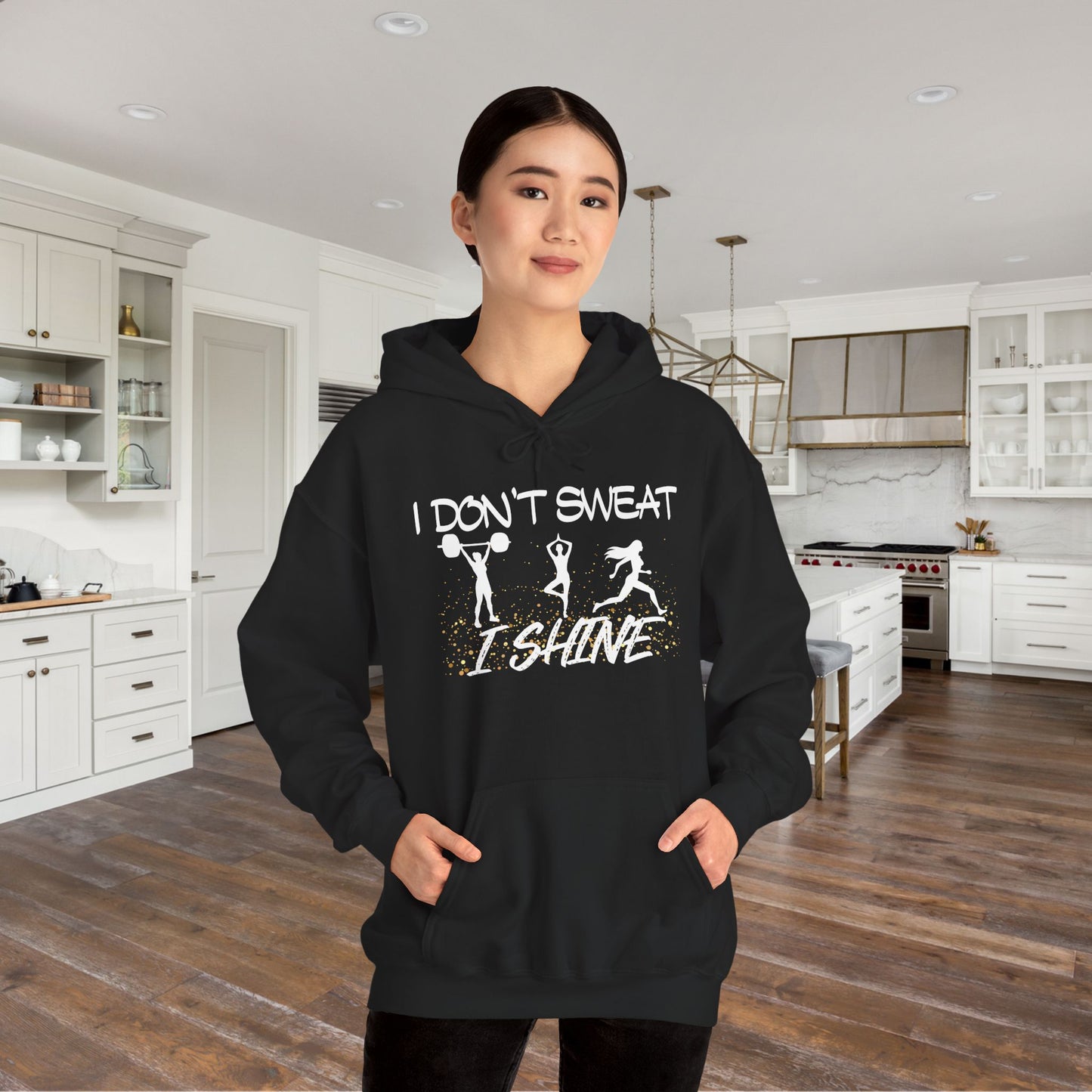 I Don't Sweat I Shine Heavy Blend™ Hooded Sweatshirt