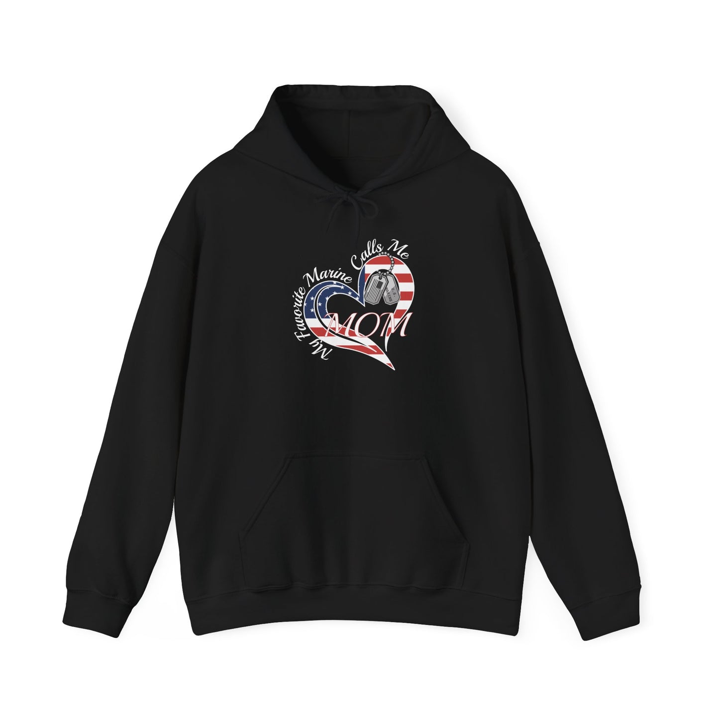 My Favorite Marine Calls Me Mom Heavy Blend™ Hooded Sweatshirt