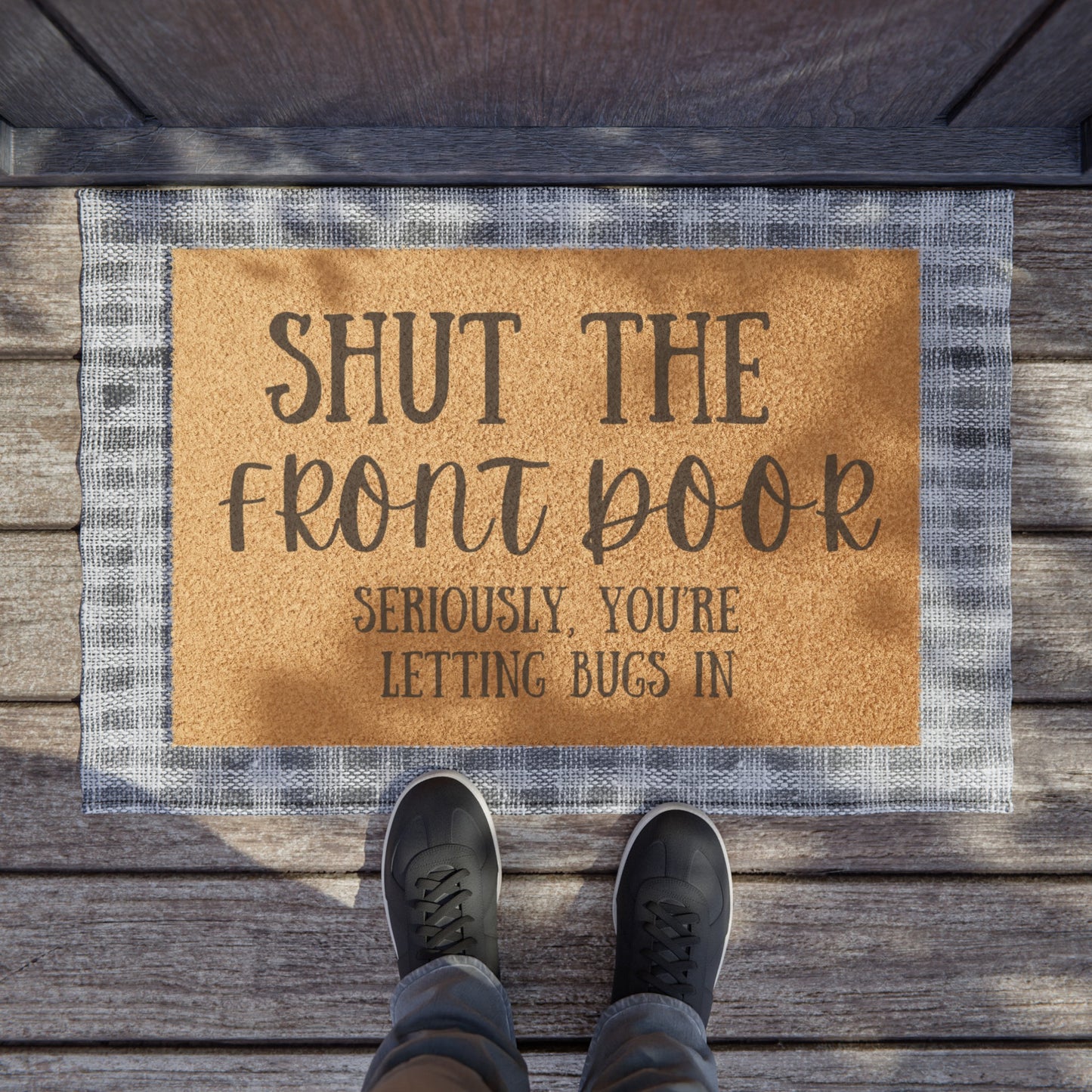 Shut the Front Door; Seriously, You're Letting Bugs In Doormat