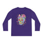 Neon Sugar Skull Youth Long Sleeve Tee