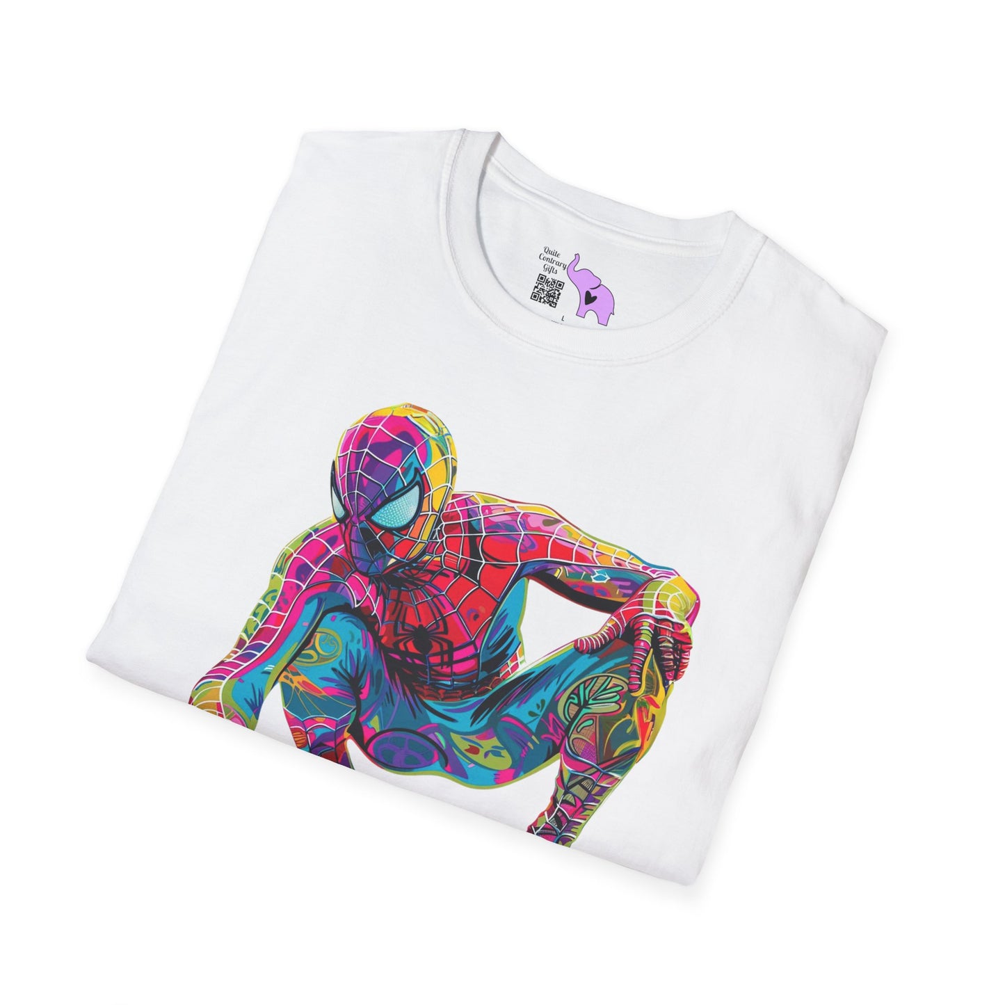 Colorful Spiderman Adult T-shirt