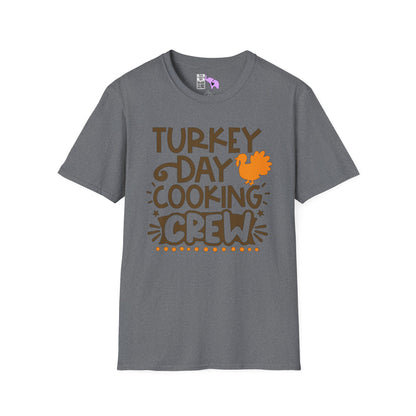 Turkey Day Cooking Crew Adult T-shirt