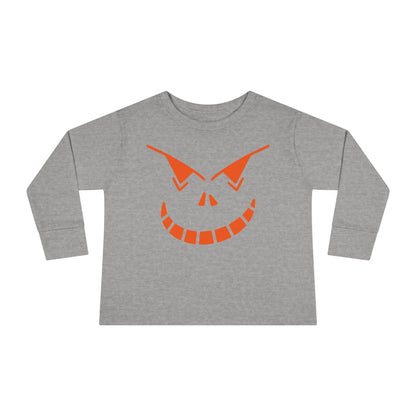 Spooky Jack-O-Lantern Toddler Long Sleeve Tee