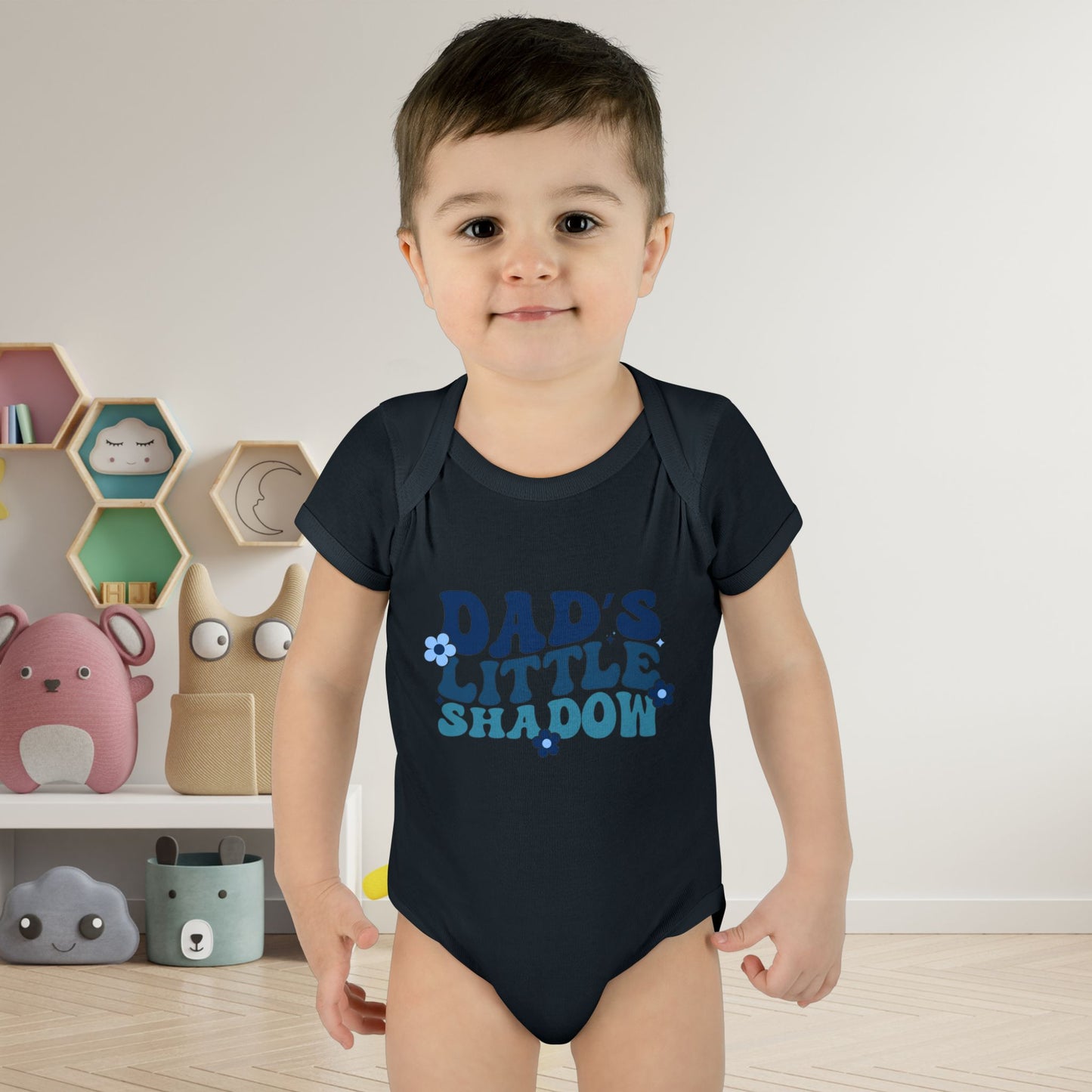 Dad's Little Shadow Infant Baby Rib Bodysuit