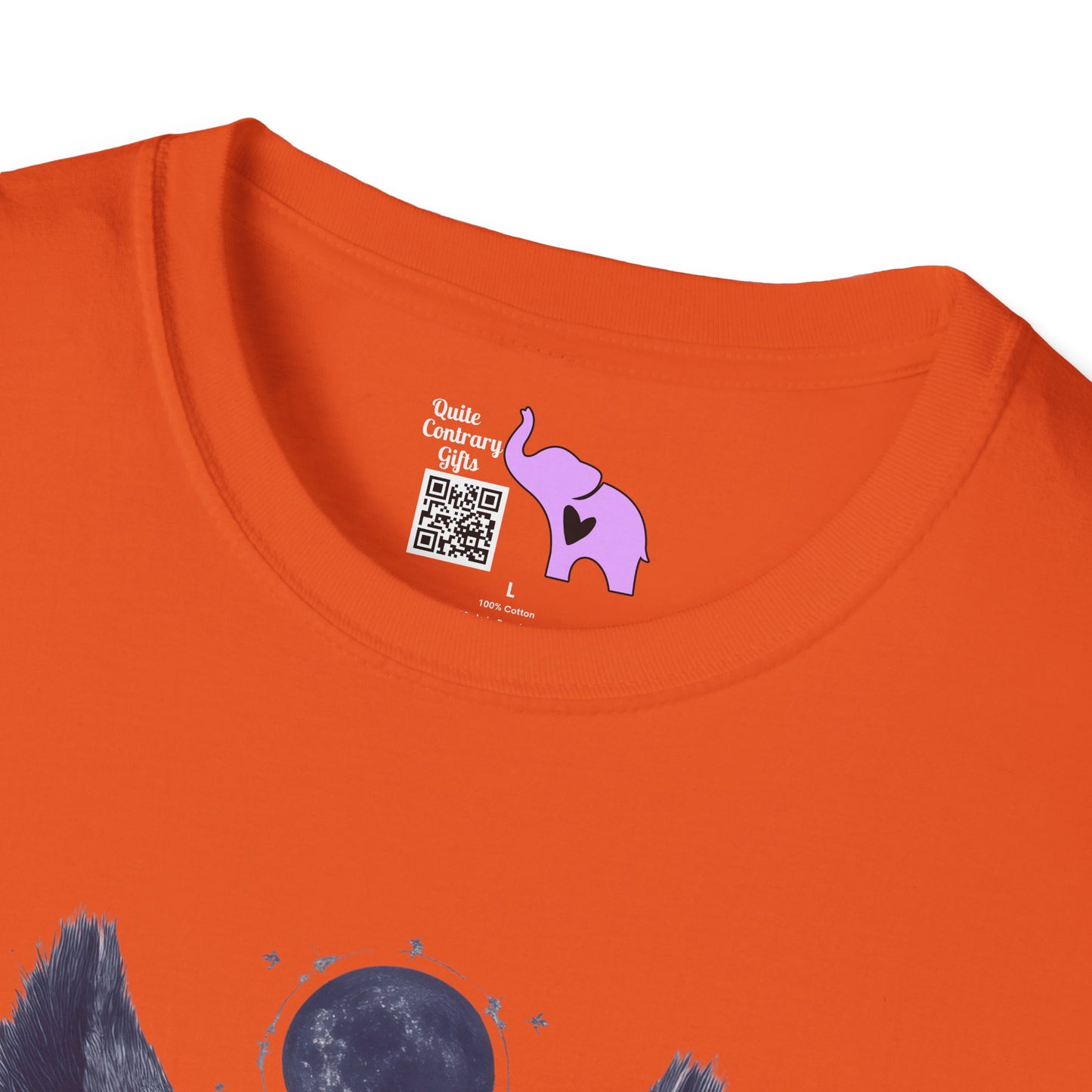 Creepy Skull Wolf Adult T-shirt