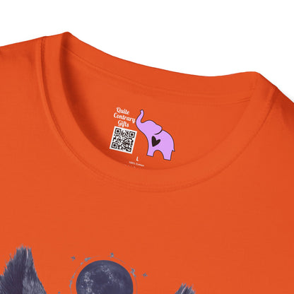 Creepy Skull Wolf Adult T-shirt