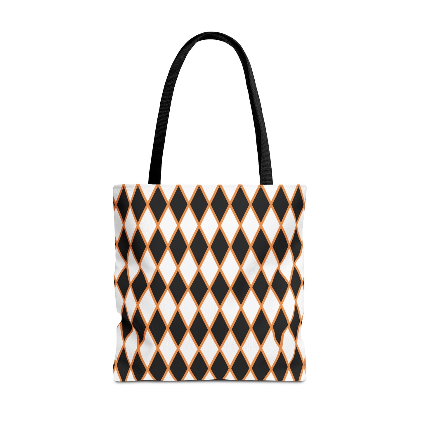 Midnight Ember Harlequin Canvas Tote Bag