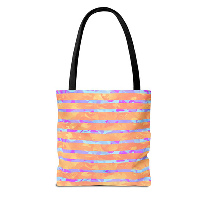 Split Spectrum Camo Canvas Tote Bag